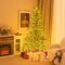 6.5/7.5 Ft Pre-Lit Artificial Christmas Tree Simulated Cypress Xmas Tree W/ Hinges